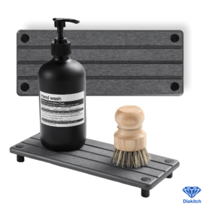 Diakitch 2 Pack Fast Drying Water Absorbing Diatomite Stone Mat Tray